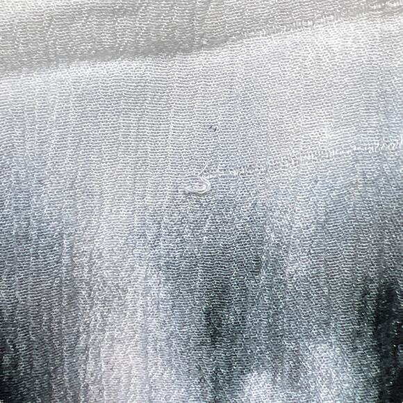 Rue+ White and Black Tie Dye Style Lace Up Front Tank Top Plus Size 3X - Picture 6 of 11